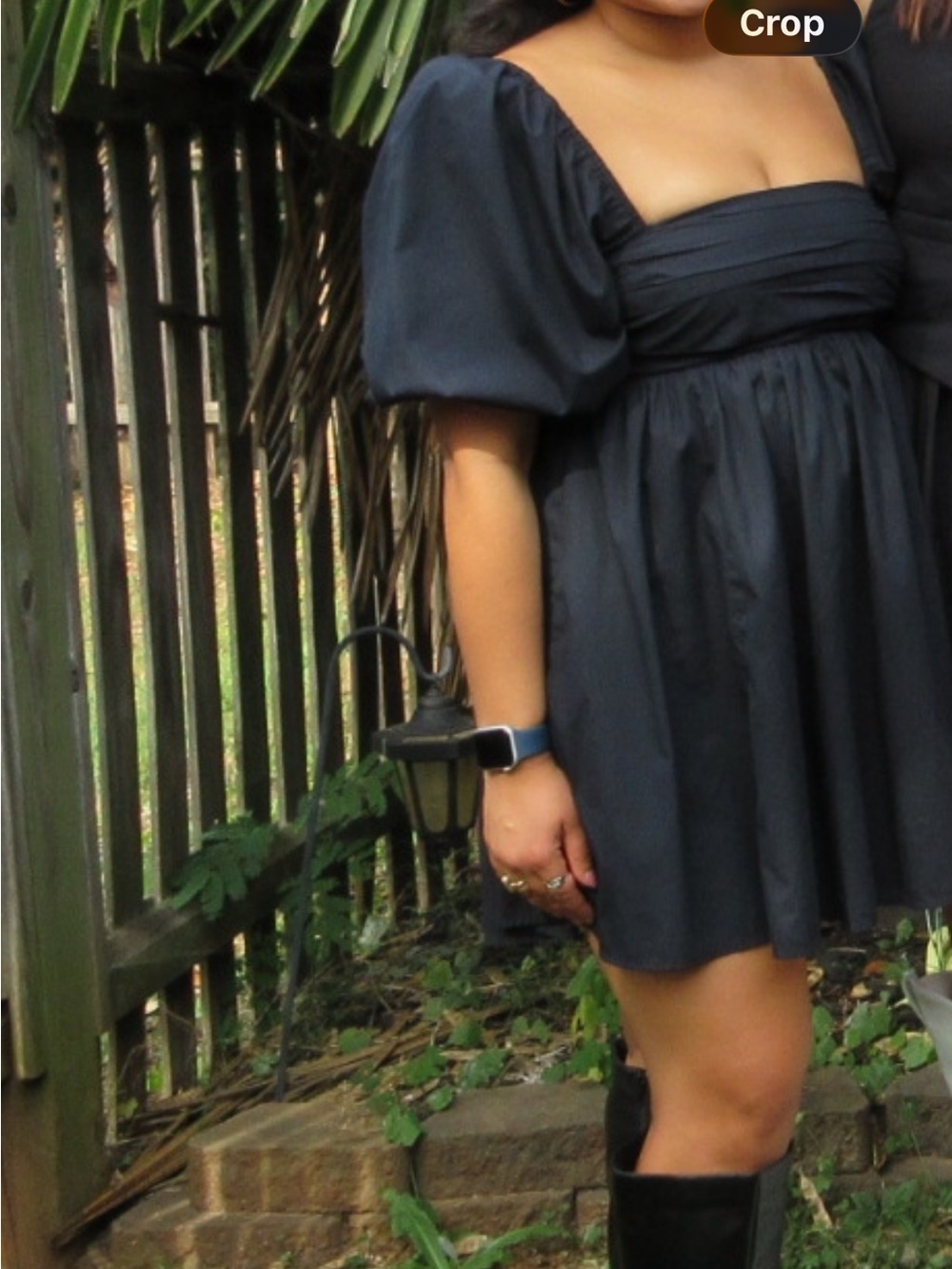 Abercrombie black Tiered Mini Skirt